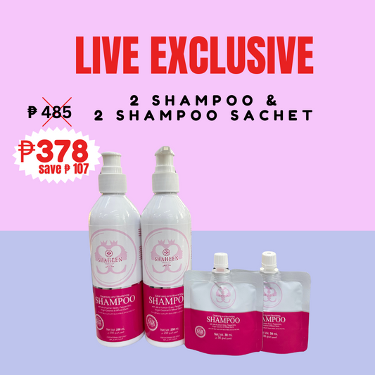 Shaheen Beauty 2 250ML + 2 30ML Trial Pack