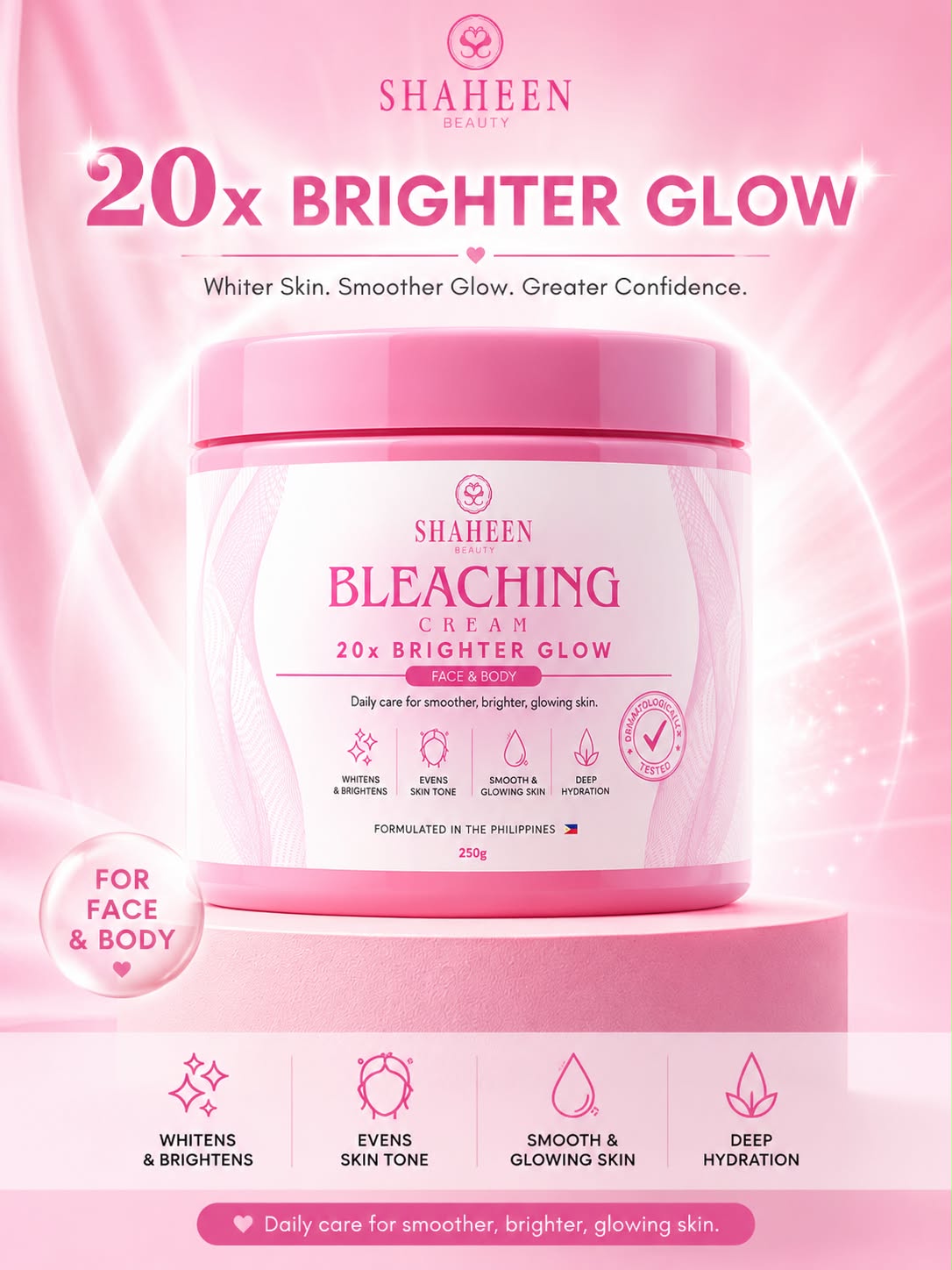 BLEACHING CREAM SERIOUSLY WHITE BY SHAHEEN BEAUTY
