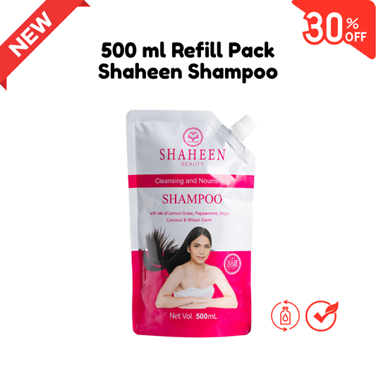 Shaheen Beauty Shampoo 500ml Refill pack in pouch